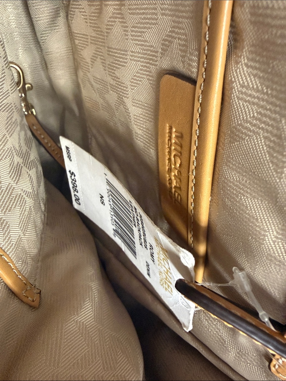 Michael Kors Blue Suede and Tan Leather Backpack 🎒 one size - Picture 12 of 12